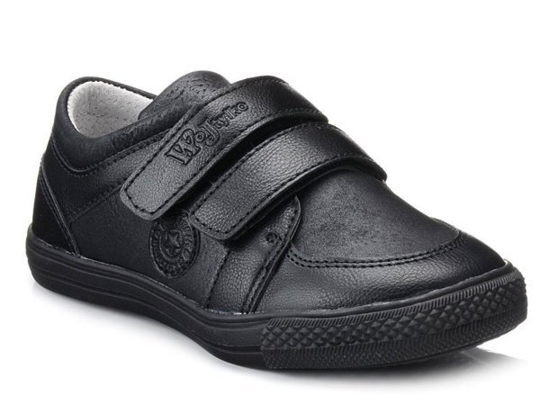 Buty dziecięce WOJTYŁKO 61021 na rzepy czarne