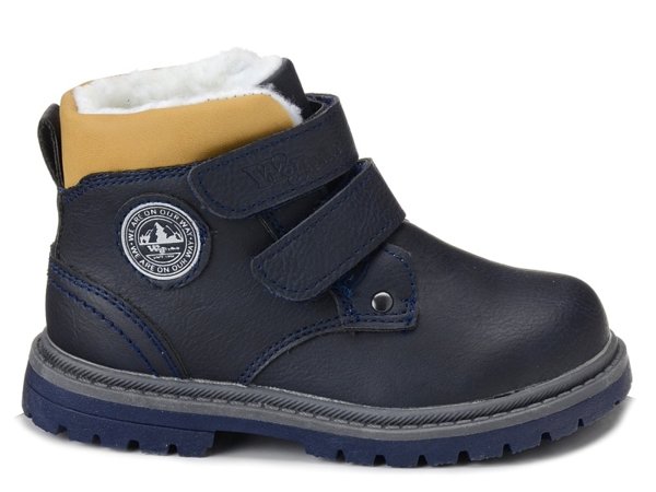 Buty dziecięce zimowe ocieplane trapery chłopięce Wojtyłko 21011