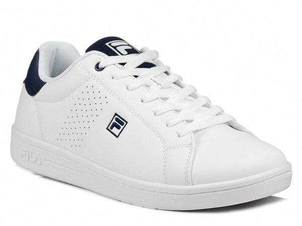 Buty męskie sportowe Fila Crosscourt sneakersy białe sznurowane 