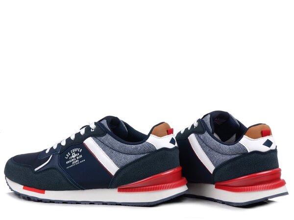 Buty męskie sportowe granatowe wkładka memory Lee Cooper 2339M