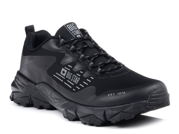 Buty męskie trekkingowe czarne niskie Big Star LL174127