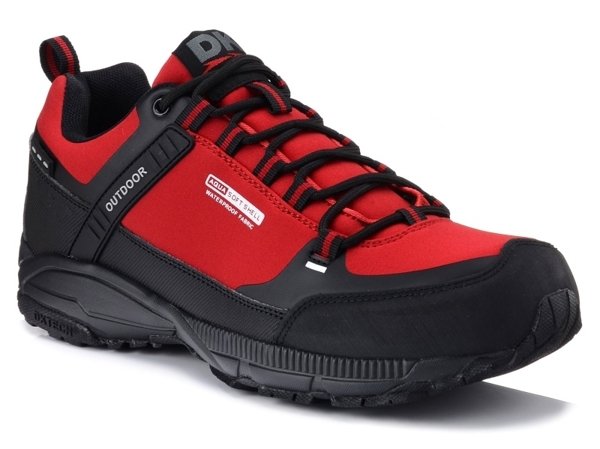 Buty męskie trekkingowe softshell impregnowane DK 1096 Predator czerwone