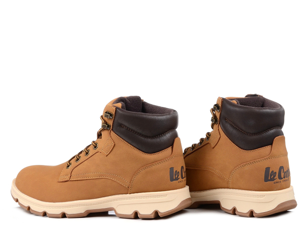 Buty męskie trzewiki zimowe za kostkę ocieplane Lee Cooper 2949M camel