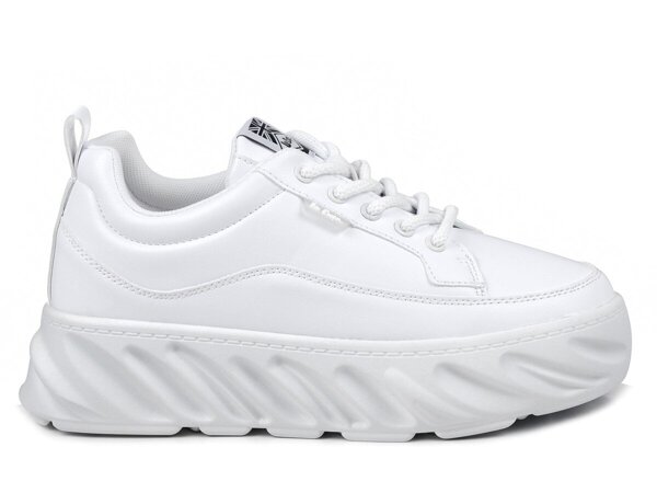 Buty sneakersy damskie białe sportowe na platformie Lee Cooper 2713L