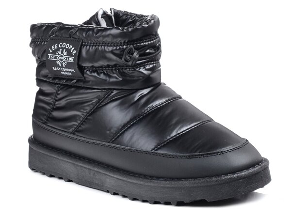 Buty śniegowce damskie zimowe ocieplane czarne Lee Cooper 1967LA