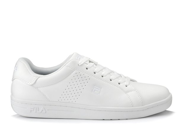 Buty sportowe męskie sneakersy Fila Crosscourt całe białe ekoskóra