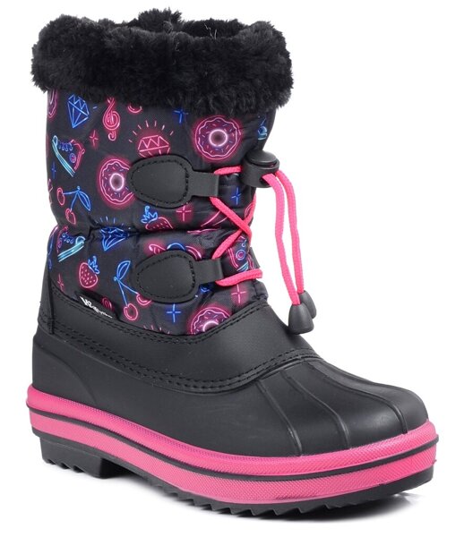 Buty zimowe dziecięce ocieplane śniegowce dziewczęce Wojtyłko 24104