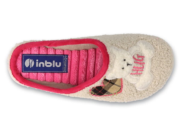 Ciepłe kapcie damskie pantofle domowe zakryte  Inblu EC-95