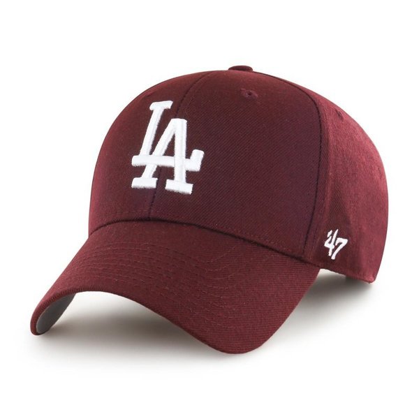 Czapka z daszkiem 47 Brand MVP LA Los Angeles Dodgers bordowa