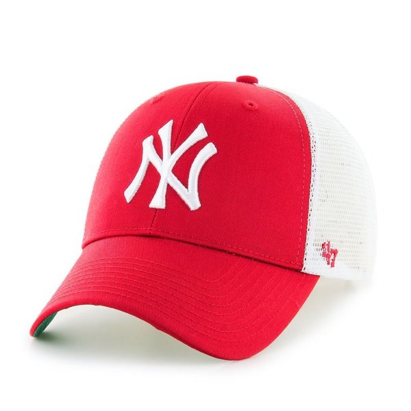 Czapka z daszkiem '47 Brand Yankees Branson czerwona z siatką