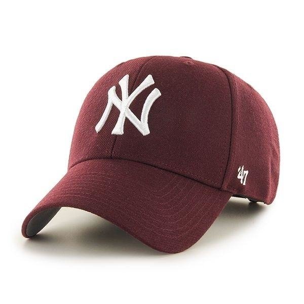 Czapka z daszkiem bordowa 47 Brand Yankees MVP