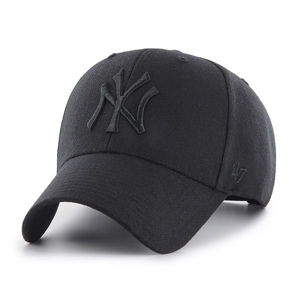Czapka z daszkiem cała czarna uniwersalny rozmiar 47 Brand Yankees