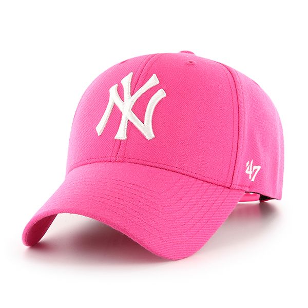 Czapka z daszkiem damska różowa 47 Brand Yankees 