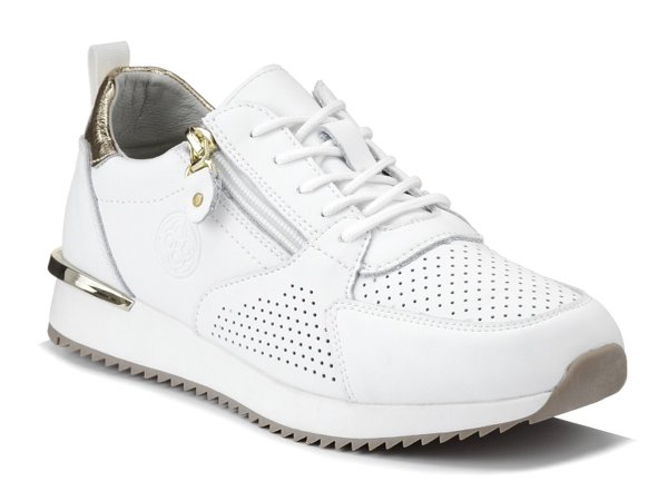 Sneakersy damskie białe skórzane Evento 4511