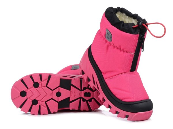 Śniegowce dziecięce ocieplane buty zimowe dziewczęce różowe Bartek 11624