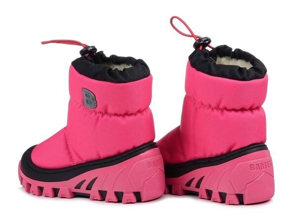 Śniegowce dziecięce ocieplane buty zimowe dziewczęce różowe Bartek 11624