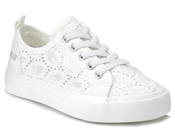 Trampki buty dziecięce białe koronkowe sznurowane Big Star JJ374012