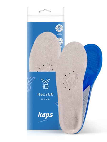 Wkładki żelowe sportowe do butów profilowane Kaps HexaGO