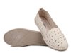 Buty damskie espadryle beżowe wsuwane baleriny ażurowe News 2417 