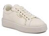 Buty damskie sneakersy Big Star NN274334 na platformie beżowe sznurowane