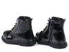 Buty dziecięce trzewiki dziewczęce jesienne ocieplane czarne Miss 4309