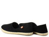 Buty espadryle damskie letnie czarne slip-on tekstylne News 2416