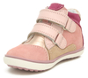 Buty trzewiki dziecięce dziewczęce Bartek 11703 skórzane na rzepy różowe