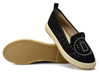 Espadryle damskie wsuwane S.BARSKI 33150 czarne