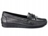 MOKASYNY SLIP-ON CZARNE SKÓRZANE SW 003-1