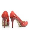 Szpilki damskie buty na wysokim obcasie czerwone lakierowane Sala 1336