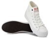 Trampki damskie całe białe wysokie tekstylne Lee Cooper 0039L